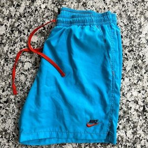 blue nike shorts
